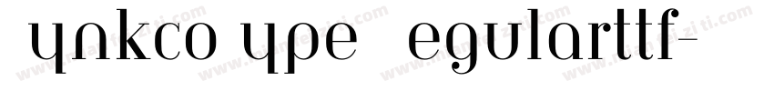 LynkcoType Regularttf字体转换